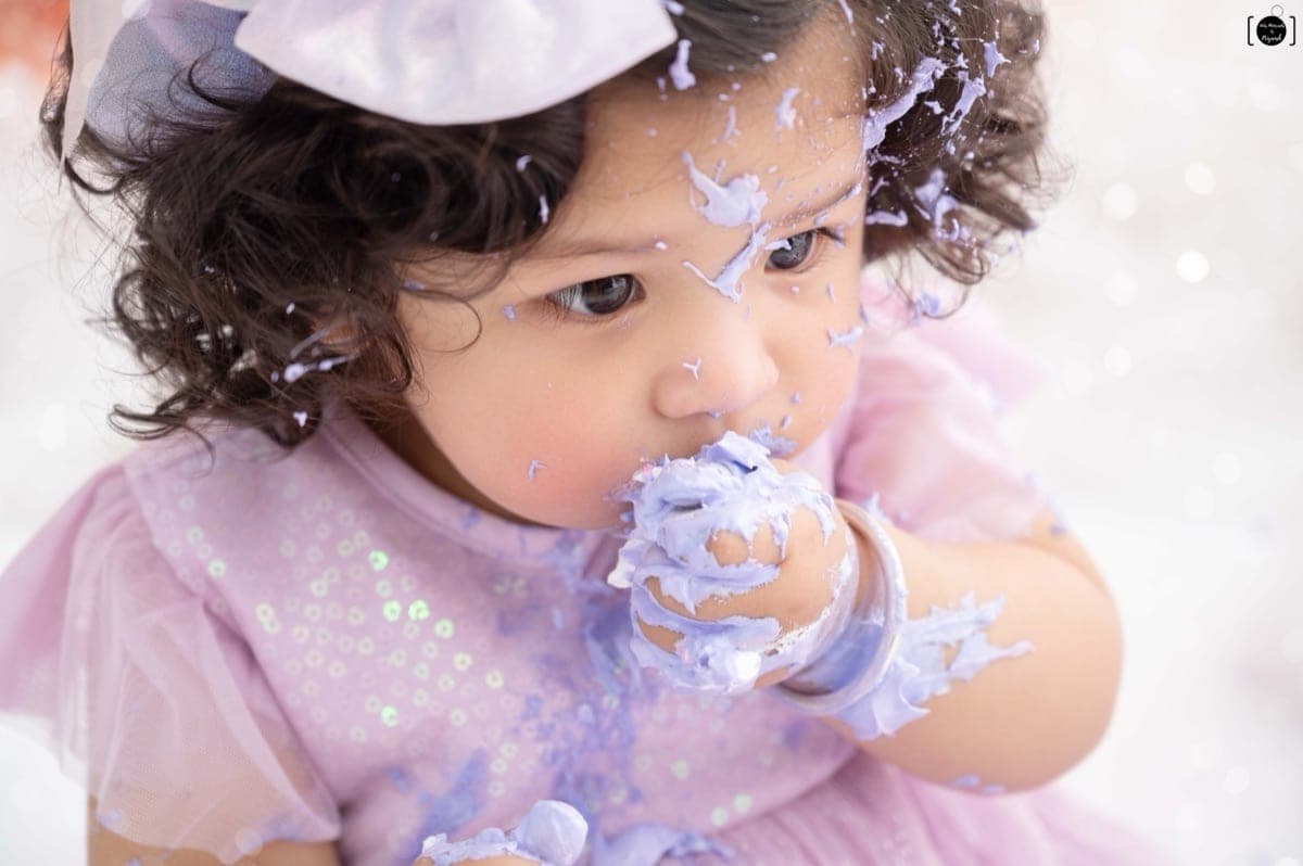 Pre-birthday cake smash photoshoot preview in Delhi NCR studio by Priyansh Bhardwaj.